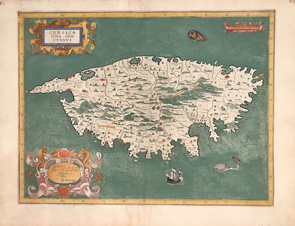 Magini Giovanni Antonio (1555-1617) Corsica Isola, olim Cyrnus 1620 Bologna 